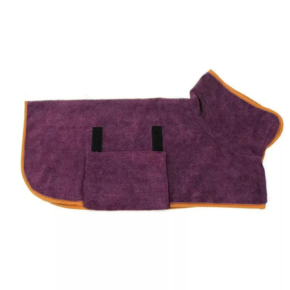 PawRobe — Dog Microfiber Bathrobe & Drying Towel