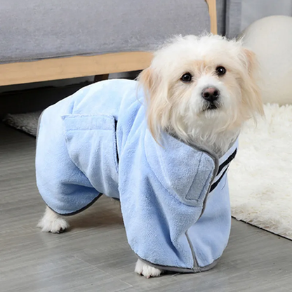 PawRobe — Dog Microfiber Bathrobe & Drying Towel