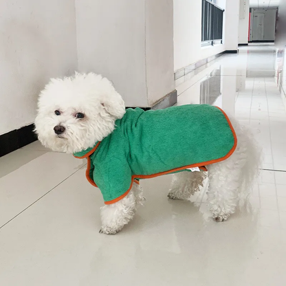 PawRobe — Dog Microfiber Bathrobe & Drying Towel