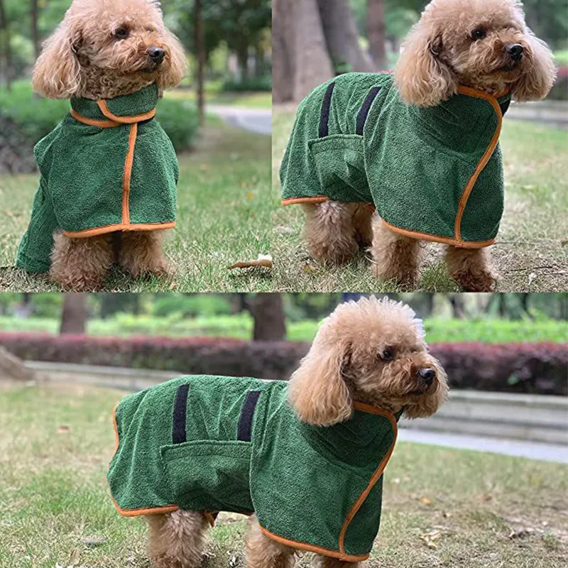 PawRobe — Dog Microfiber Bathrobe & Drying Towel